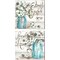 Cotton Ball Mason Jar by Tre Sorelle Studios 14" x 14" Canvas Wall Art (Set of 2)